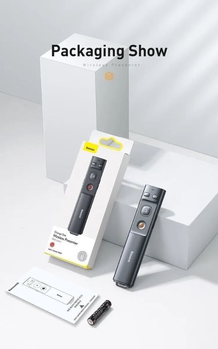 Puntero Láser Presentador Inalámbrico Dual Usb A/ Usb C 2.4g-3