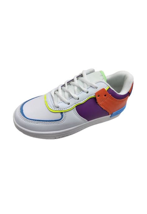 Zapatilla Deportiva Niña Blanca Cordones-0