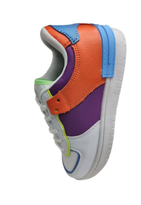 Zapatilla Deportiva Niña Blanca Cordones-2