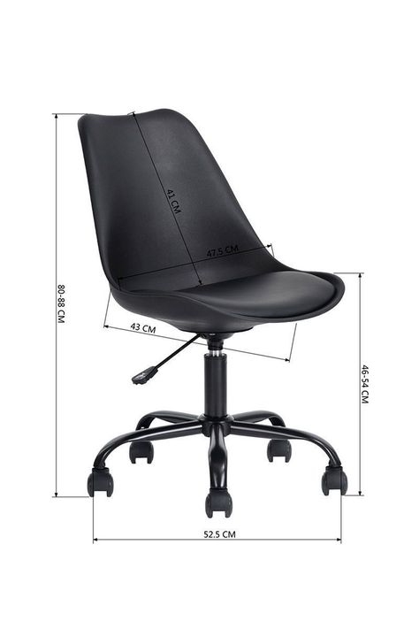 Silla Escritorio PP Estilo Nórdico Giratoria-2