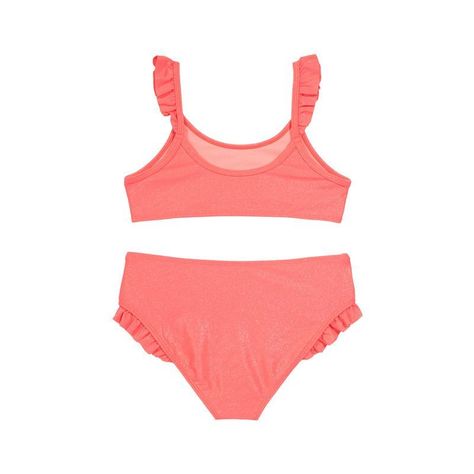 Niña Bikini H2O Wear UV+30 Vuelos Tirantes Brillo Coral-2