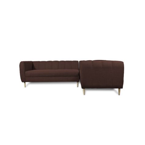 Seccional Lynette Chenille Tipo Lino Cafe-0