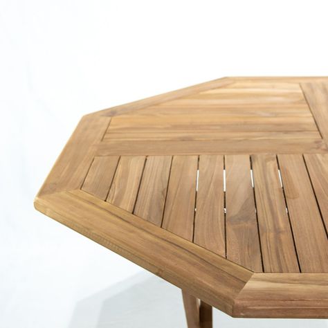 Mesa Plegable Madera De Teca 76x130x120cm-1