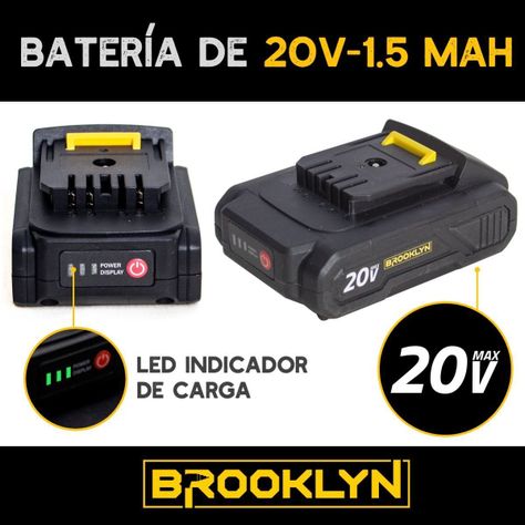 Bateria 20V 1,5mAh para Herramientas y Taladros Brooklyn-2