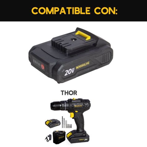Bateria 20V 1,5mAh para Herramientas y Taladros Brooklyn-1