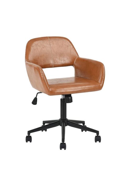 Silla de Oficina Cromwell PU Café-0