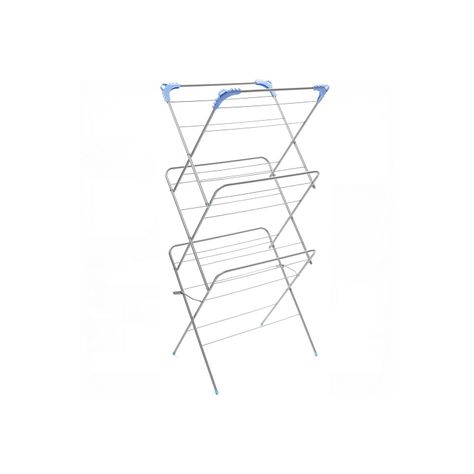 Tendedero Colgador de Ropa Triple Vertical Fácil de Transportar-0