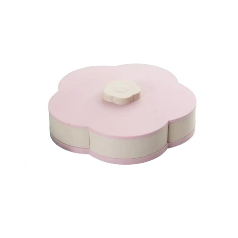 Dispensador En Forma De Flor 5 Pétalos Para Coctel Picoteo Rosada-0