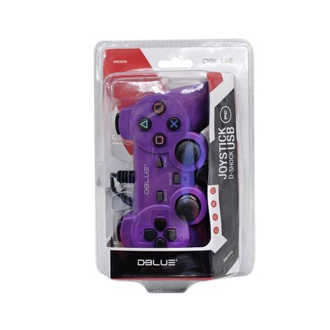 Joystick Gamer D-Shock PC Conexión USB Morado-1