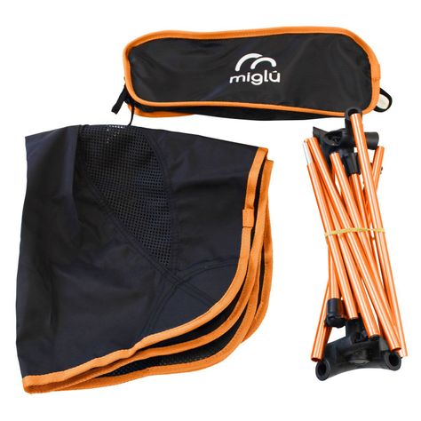 Silla Plegable de Camping Naranja-1