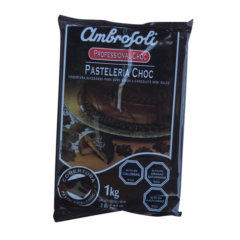 Cobertura Chocolate Pateleria Choc Barra Ambrosoli 1 Kg-0