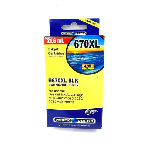 Tinta Cartucho Compatible 670XLBlack Pacific Color-0