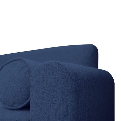 Sofá Meli Chenille Tipo Lino Azul 3 Cuerpos-3