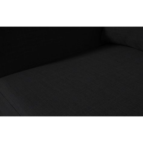 Seccional Cordelia Chenille Tipo Lino Negro-2