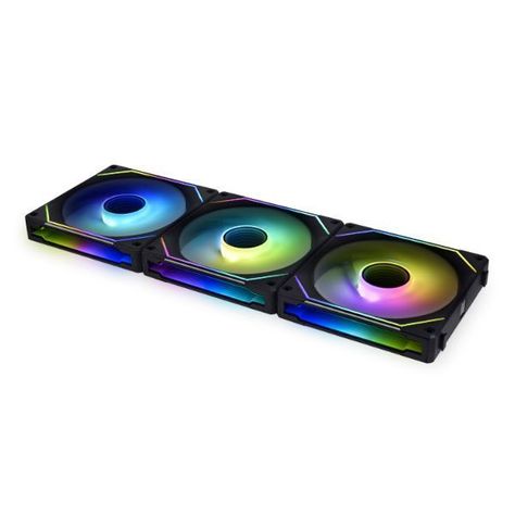 Ventilador de Gabinete Lian Li Uni Fan SL - Infinity, 120mm, 3-Fan, Black-0