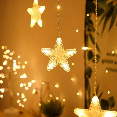 Cortina De Luces  Estrella en Piramide-1