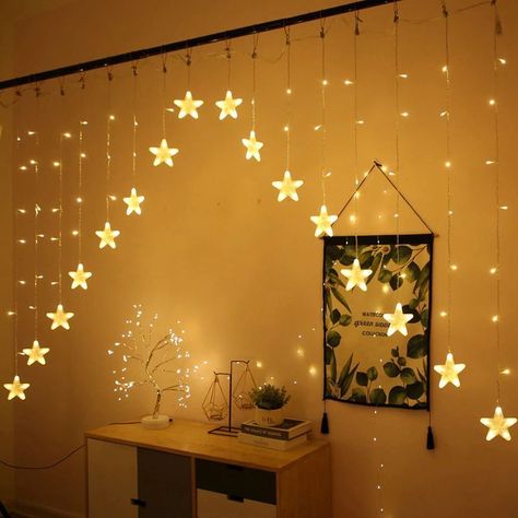 Cortina De Luces  Estrella en Piramide-5