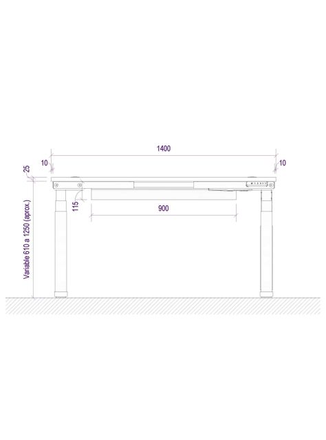 Escritorio Eléctrico Standing Desk 140x60cm AE-5