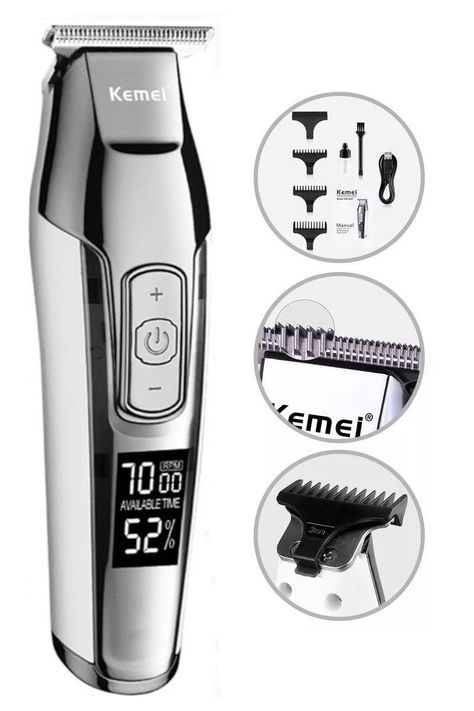 Recortadora Kemei Profesional Inalámbrica Km-5027 Display-1
