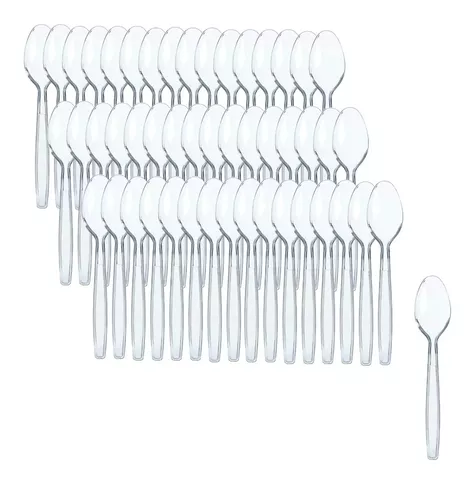 50 Cucharas Helado Cucharas Postres Cucharas Desechables-0