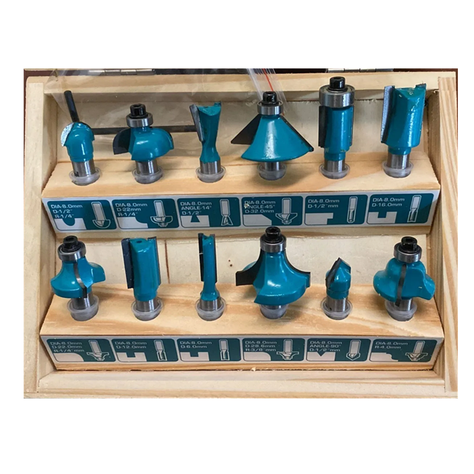 Set De Fresas 12 Piezas 8mm Tupi Router Total-1
