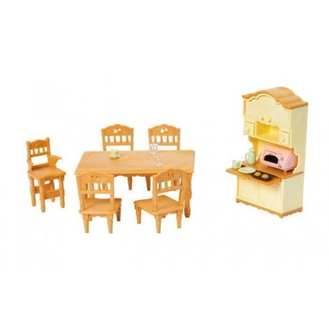 Sylvanian Families Dining Room Juego De Comedor 5340-3