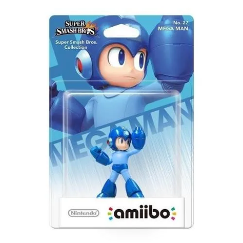 Figura Amiibo Mega Man - Colección Super Smash Bros -  Sniper-0