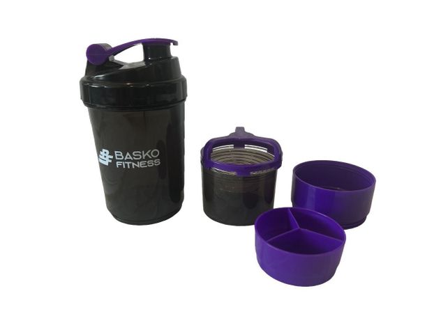 Bolso Deportivo Pack Shaker Mezclador Morado-5