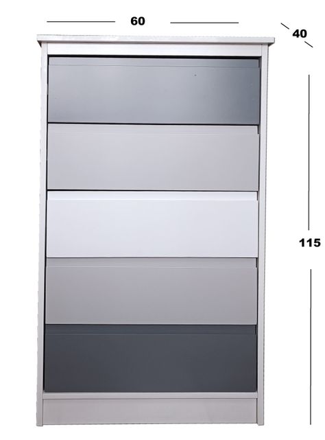 Cajonera 5 C Gris Grafito Minimal-2