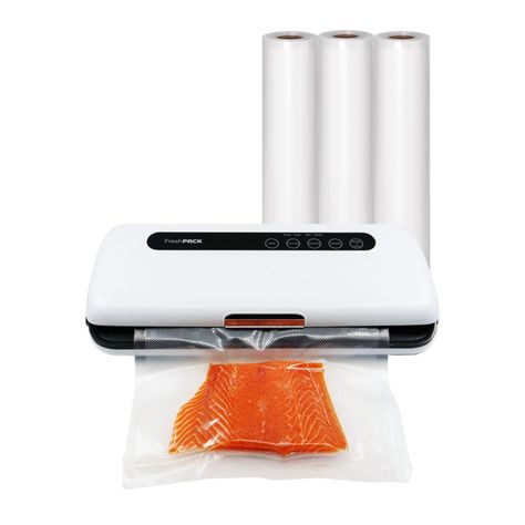 Selladora al Vacío Freshpack + 3 Rollos 28cm X 5mt-0