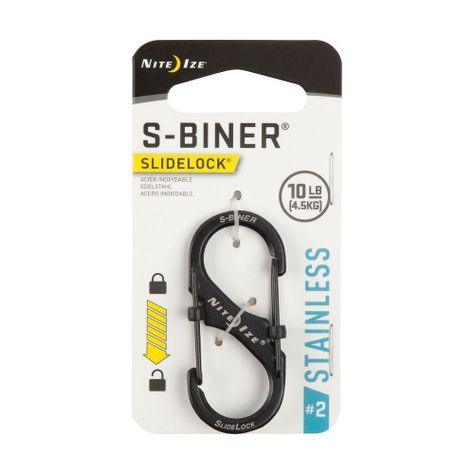 Mosquetón S-Biner® SlideLock®  Nite Ize Negro-1