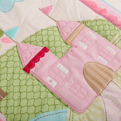 SET ROPA DE CUNA 4 PIEZAS CASTILLO PRINCESA-4