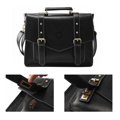 Ecosusi Maletín & mochila CLASSIC para laptop 15.6"- negro-4