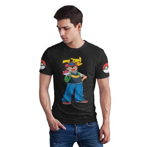 Polera Pokémon gotta catch em all D3-0