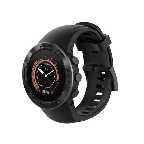 Correa Silicona Compatible Con Suunto 5 33mm Negro-3