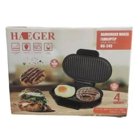 Maquina Para Hacer Hamburguesas Multiuso Haeger-0