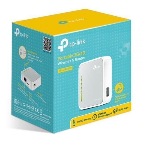 Router inalámbrico N Portable Tp-Link TL-MR3020-1