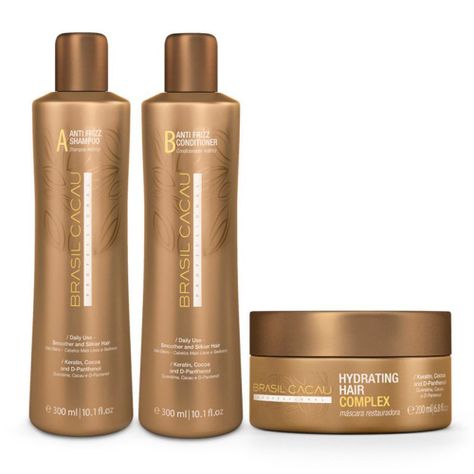 Pack Shampoo Acondicionador y Máscara Brasil Cacau -1