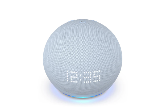 Amazon Echo Dot 5 Parlante Inteligente Con Reloj Alexa Azul-1