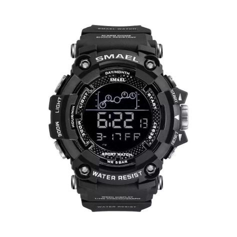 Reloj Hombre Deportivo Relojes Waterproof Negro-0