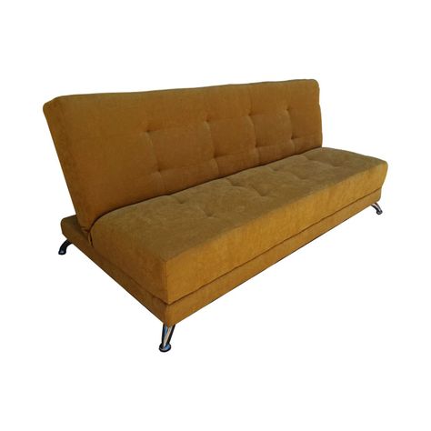 Futon Patagonia Mostaza Felpa 3 Cuerpos Pmetal-0