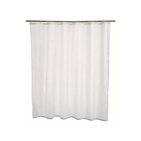 Forro Cortina De Baño Blanca 180x180cm-1
