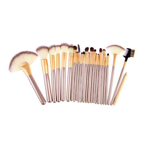 Set 24 Brochas Maquillaje Profesional + Estuche-1