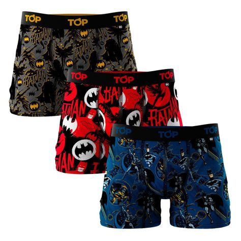 Bóxer Medio Algodón BATMAN Pack 3 C6 Top-0