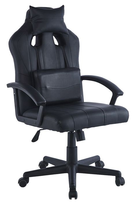 Silla Gamer con Altura Ajustable Negro-0