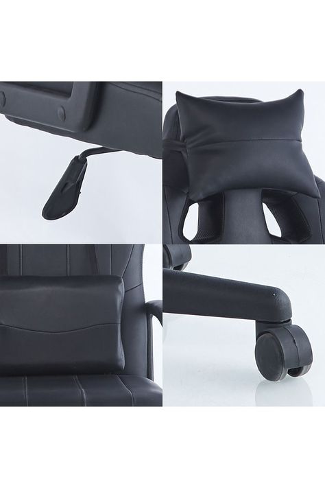 Silla Gamer con Altura Ajustable Negro-5