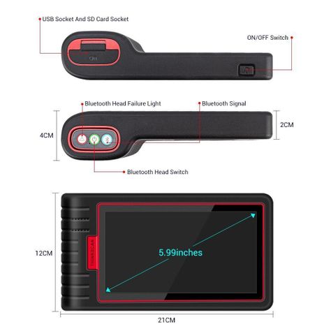 Scanner automotriz multimarca ThinkScan Max-6
