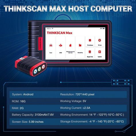 Scanner automotriz multimarca ThinkScan Max-4