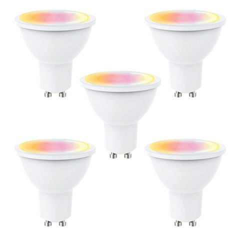 Pack 5 Ampolletas LED Smart Bright GU-10 5W-0