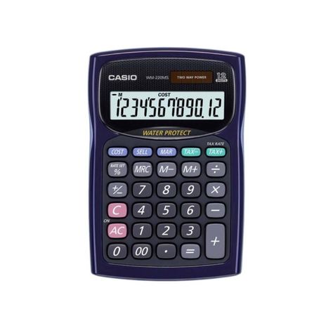 Calculadora De Escritorio 12 Digitos Azul-0